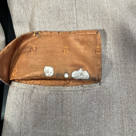 Christian Dior 70s Vintage Beige Three Button Formal Overcoat Mens Sz 40 Medium - Picture 14 of 15